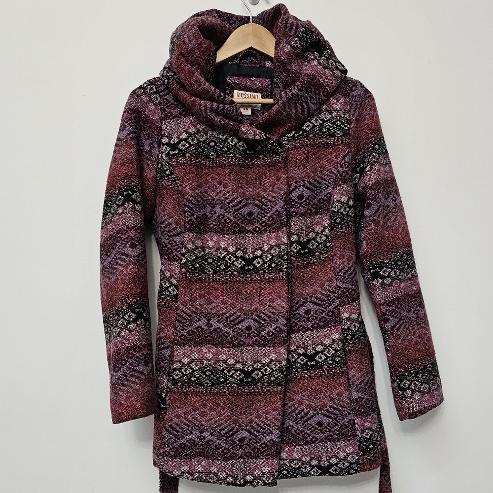 Mossimo Boho Western Aztec Print Convertible Cowl… - image 3